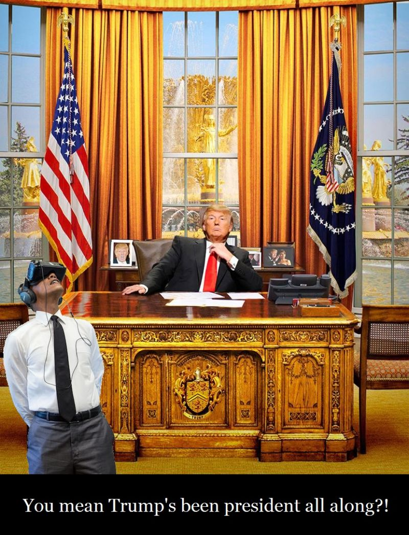 Illustration for article titled 15 Things Obama Was Actually Watching in VR